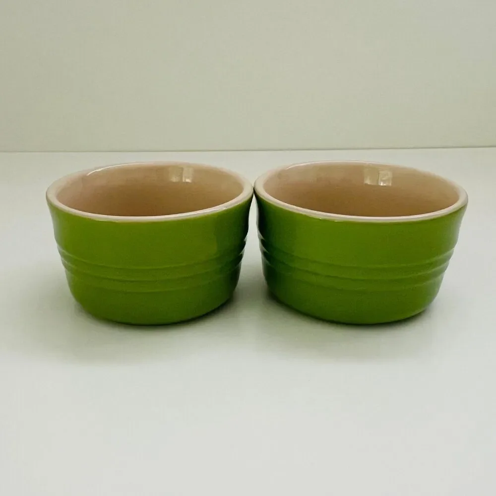 LE CREUSET Palm Green 240ml Large Ramekin, Set of 2